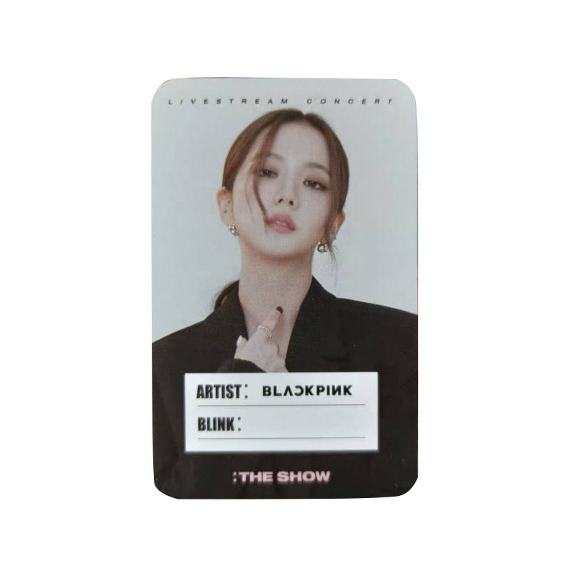 YG ENTERTAINMENT BLACKPINK THE SHOW LIVE Luggage Tag ID Card Photocards 1 Pc