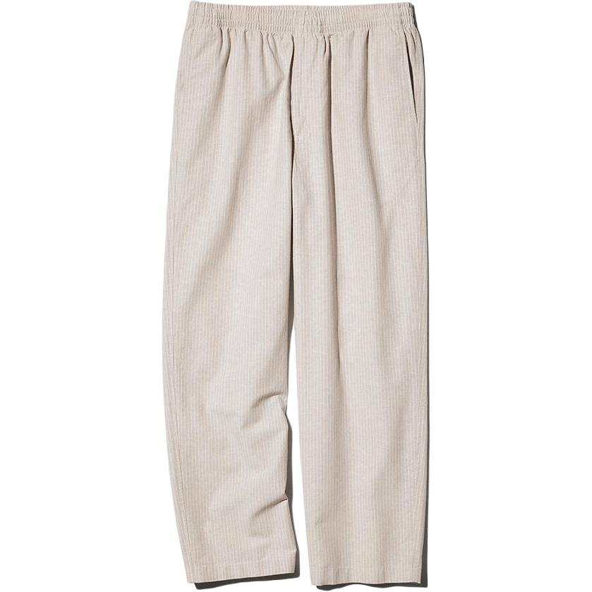 UNIQLO SS26 Casual Pants Men's Beige Moderate Straight Fit Pants