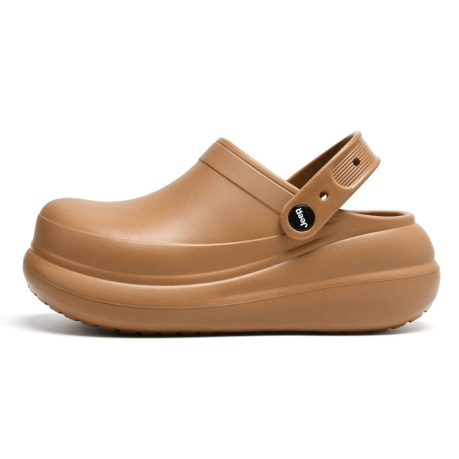 Jeep EVA Closed Toe Slippers Women's Brown