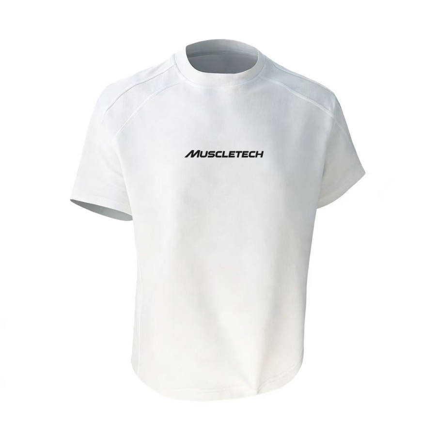 MUSCLETECH T Shirts Unisex Crew Neck Moderate Straight Fit