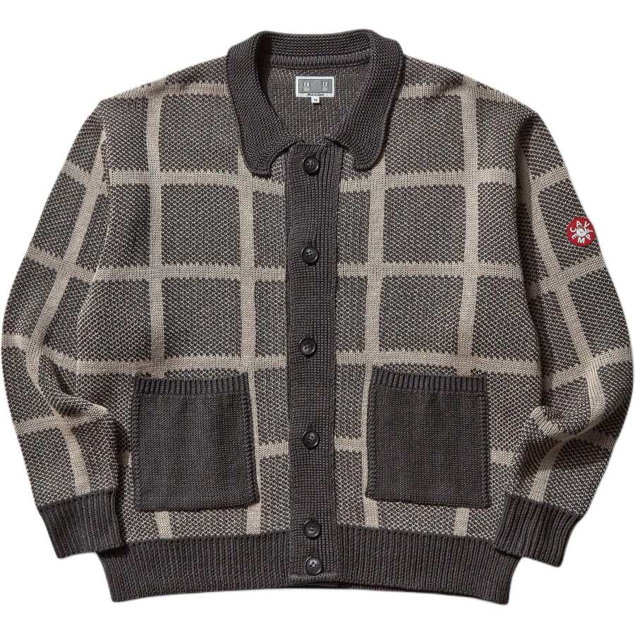 Cav Empt Cav Empt Knitwear Men's Gray Lapel Moderate