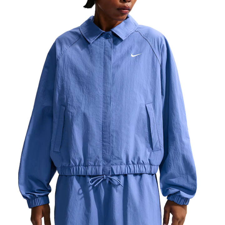 Nike Nike Sportswear Jackets Women's Light Medium Blue/Sail White Lapel Moderate Instructor