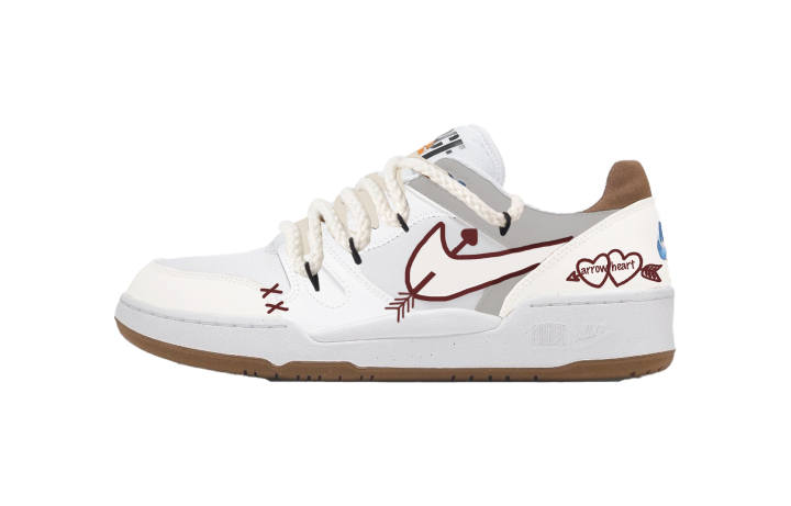 Nike Nike Full Force Low top Skateboard Shoes Men's Brown White
