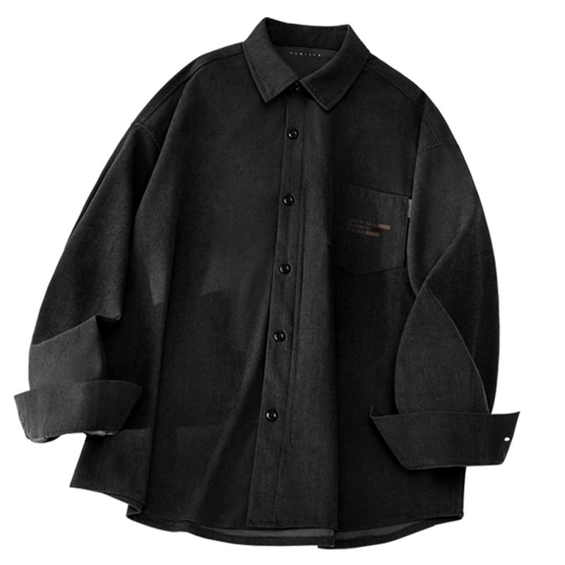 Tonlion Shirts Unisex Lapel Moderate Shirt