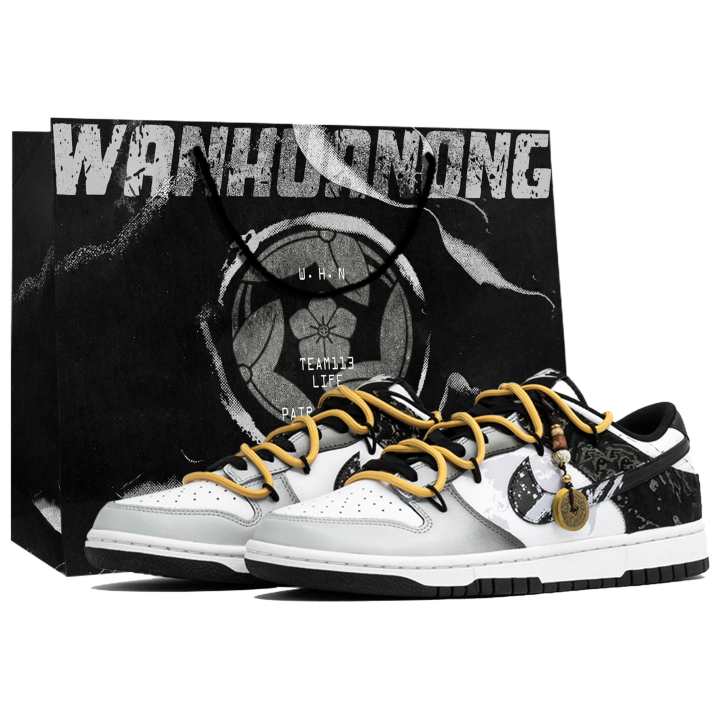 Nike Nike Dunk Kaleidoscope, Mirror Image, Shopping Bag Abrasion Resistant Slip Resistant Low top Skateboard Shoes Men's