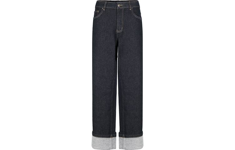 URBAN REVIVO Jeans Women's Indigo Moderate Straight Fit Pants