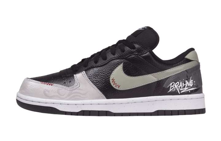 Nike Nike Big Ink Shadow Swift Cushioning Low top Skateboard Shoes Men's Black Gray