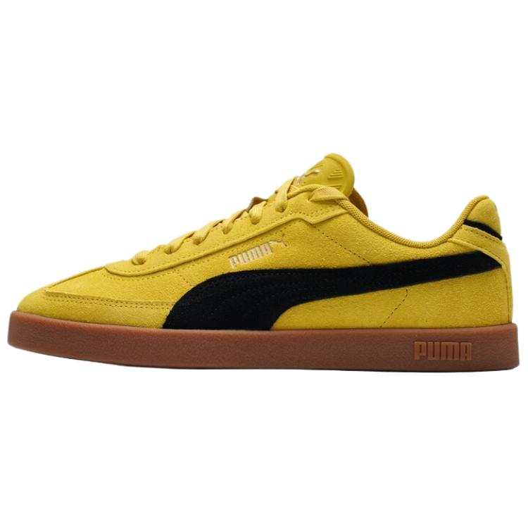 PUMA Club II Era Low top Skateboard Shoes Unisex Yellow Black