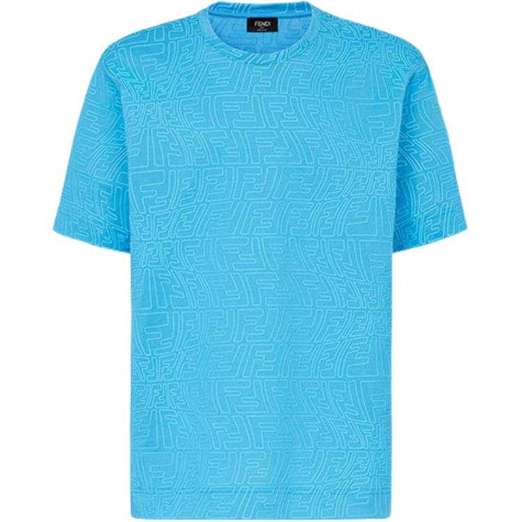 FENDI FW21 T Shirt Men's Light Blue