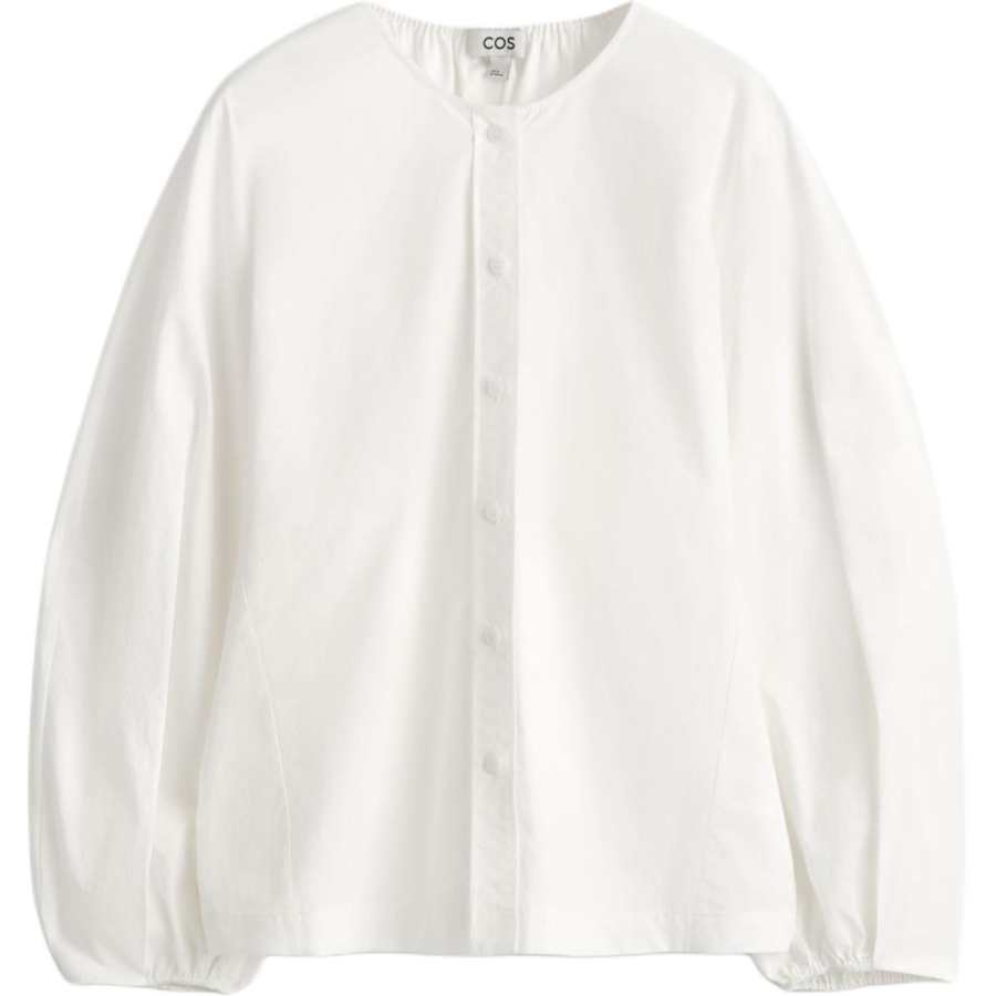 COS Shirts Women's White Crew Neck Moderate