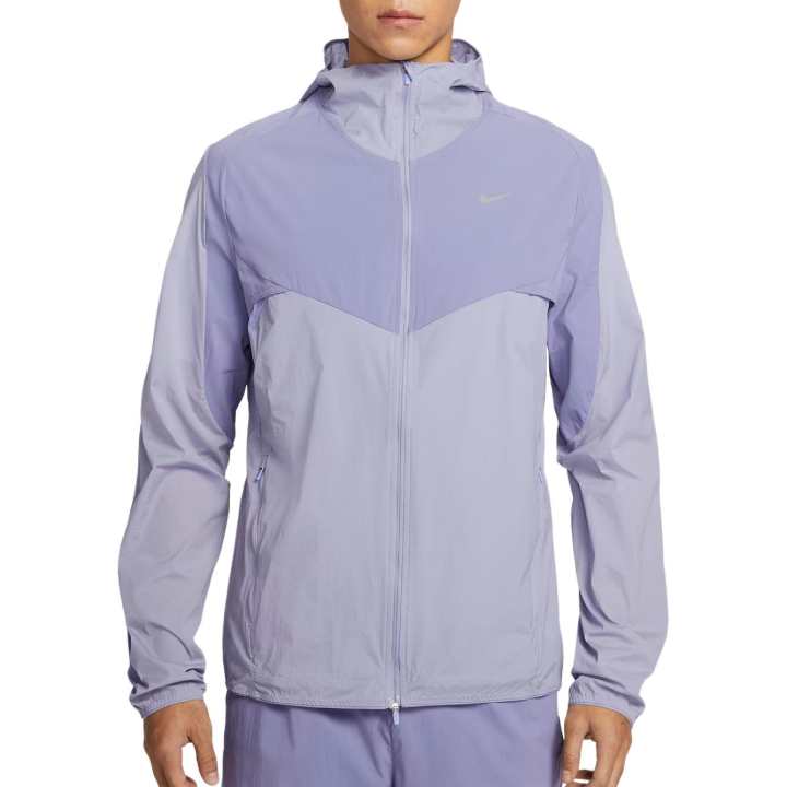 Nike Nike Running Jackets Men's Iron Purple/Indigo/Light Thistle Color Hooded Non Detachable Moderate Other