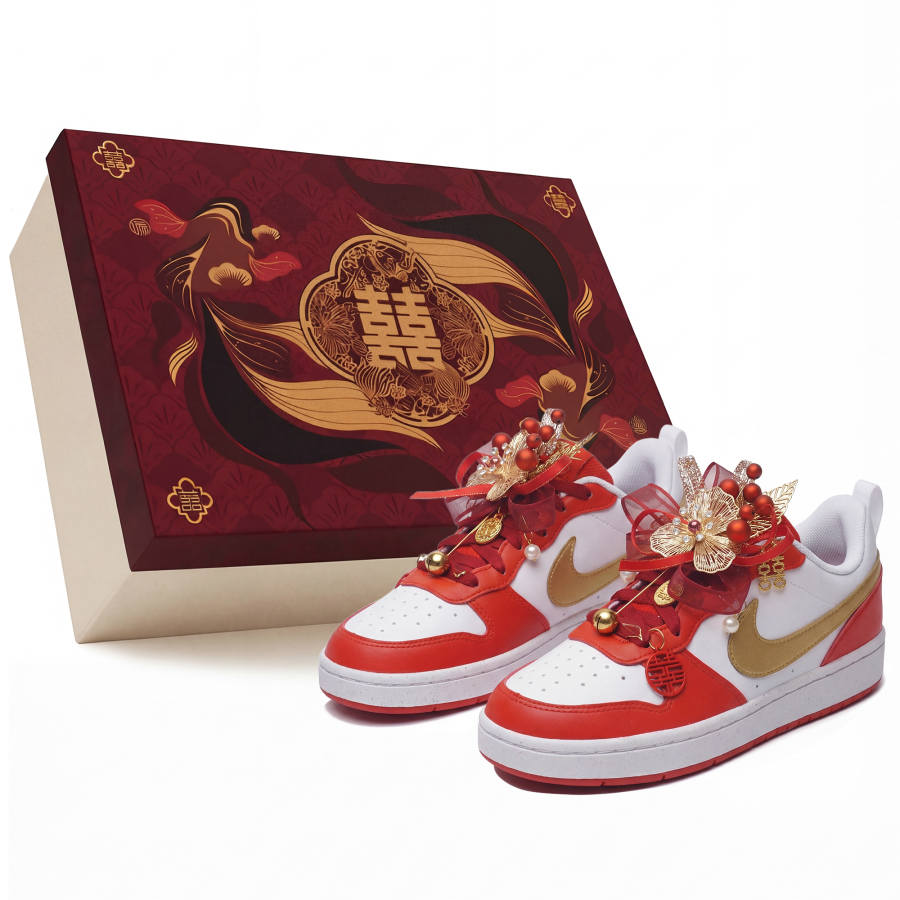 Nike Nike Court Borough CNY Wedding, Love Forever, Blooming Flowers And Full Moon GS Li Zhen, Box