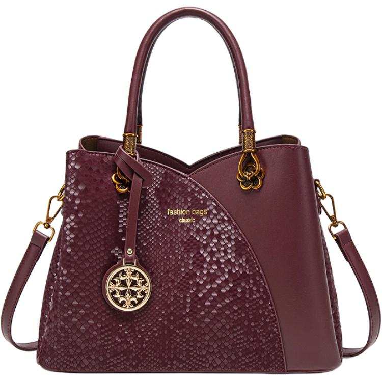 PAYOT Synthetic Leather Shoulder Bag, Crossbody Bag, Handbag Women's Burgundy
