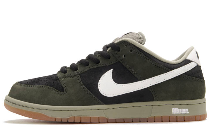 Nike Nike Dunk SB Lingling, Soul Creation Low top Skateboard Shoes Unisex Olive Green Black