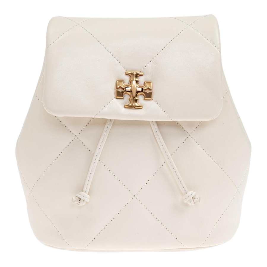 TORY BURCH TORY BURCH Kira Diamond Quilt Small Backpack Warm White
