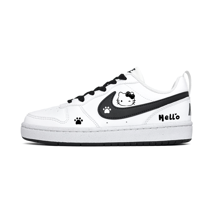 Nike Nike Court Borough Cute, Girlish, Preppy Style Synthetic Leather Abrasion Resistant Slip Resistant Low top