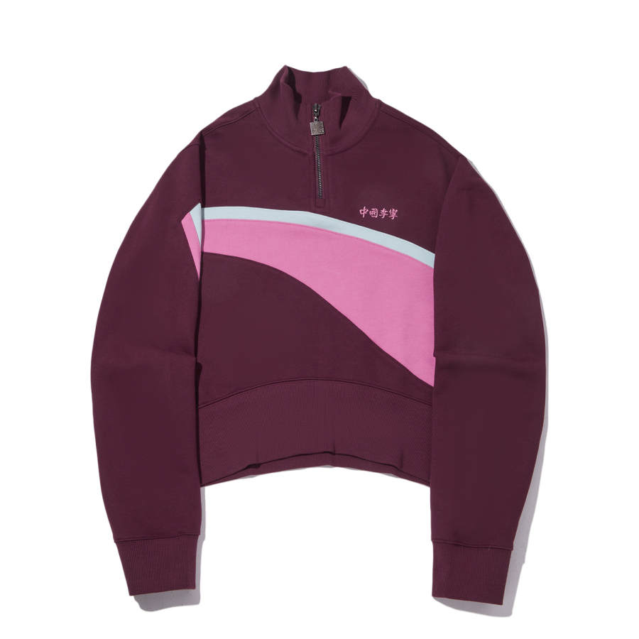 Li-Ning Li Ning Sweatshirts Women's Burgundy Red/Berry Pink Moderate