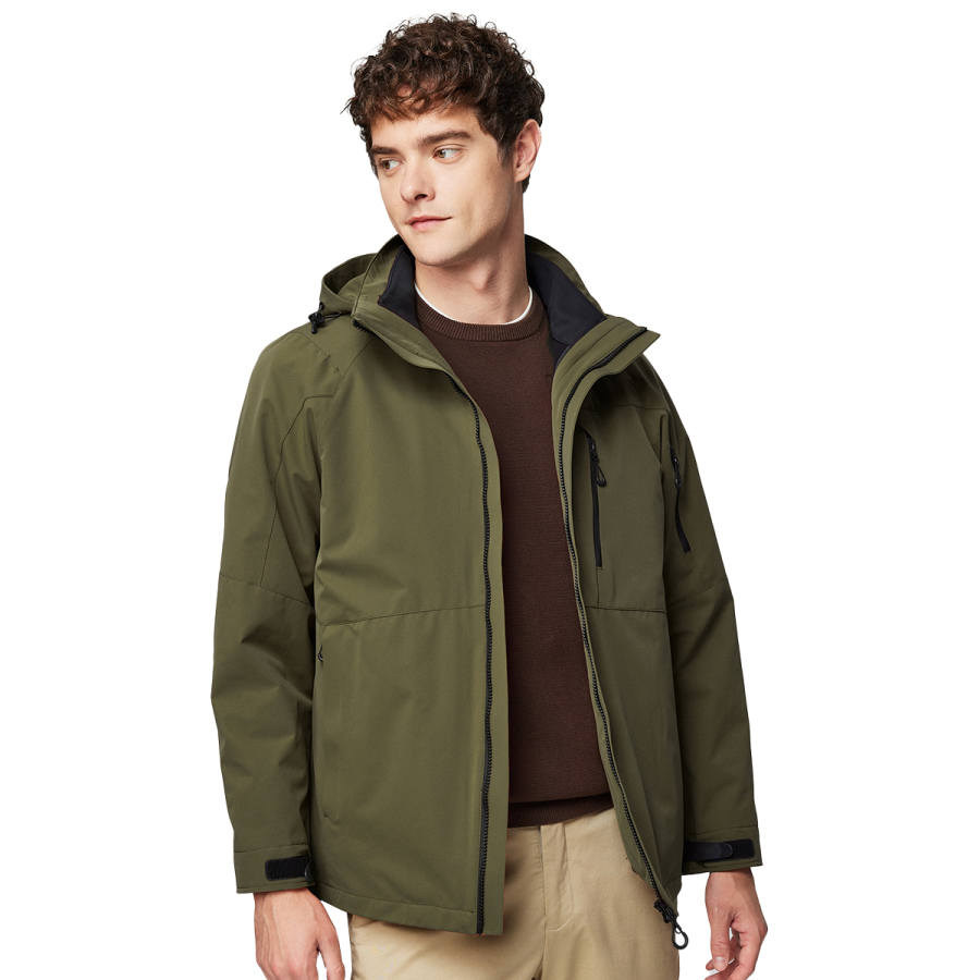 Hodo Hodo Jackets Men's Hooded Thickened