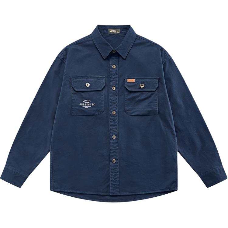 Jeep Jeep Shirts Unisex Lapel Moderate Workwear