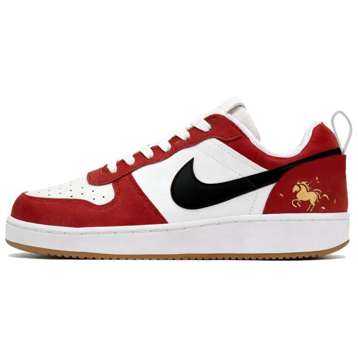Nike Nike Court Borough Leather Low top Skateboard Shoes Unisex Red