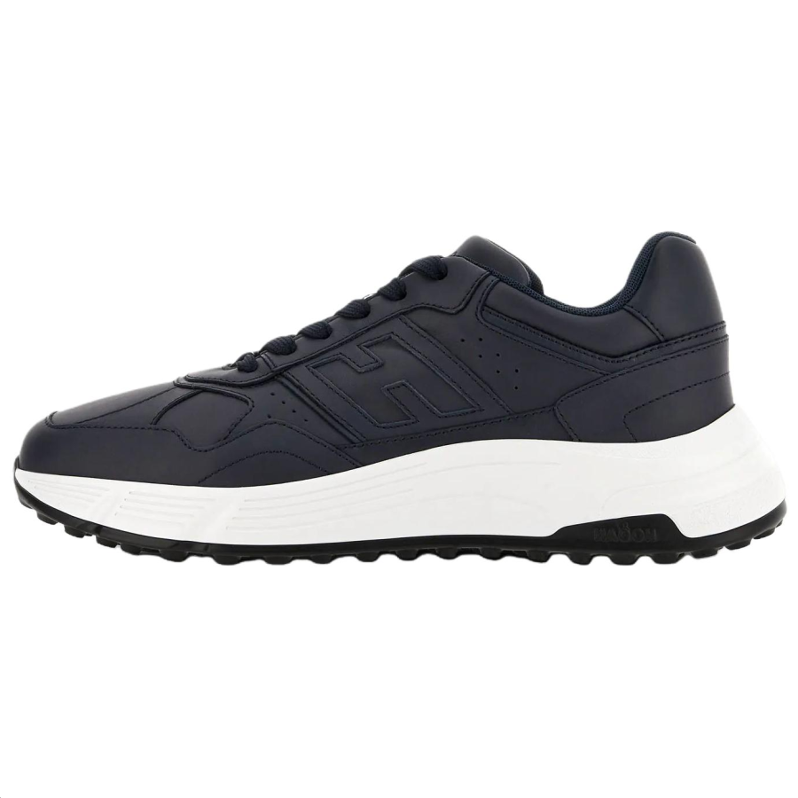 HOGAN Hyperlight Leather Low top Casual Shoes Men's Dark Blue