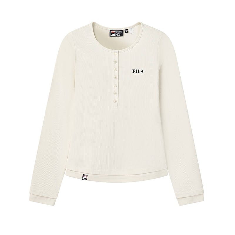 FILA ORIGINALE T Shirts Women's Albumen White Crew Neck