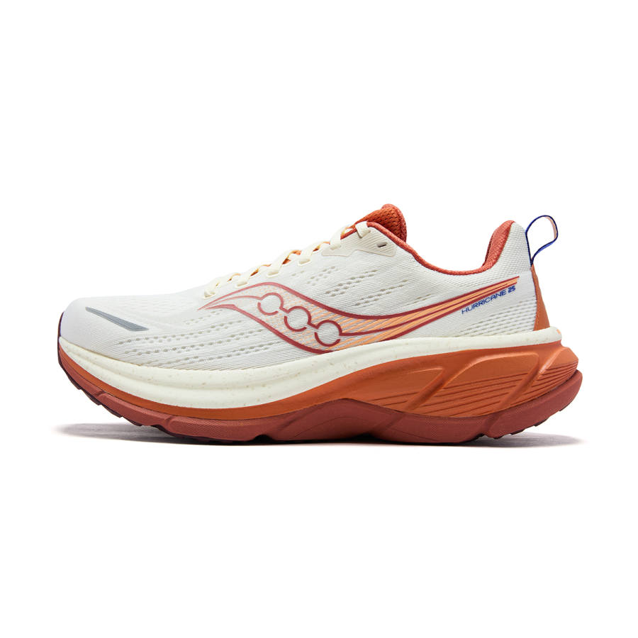 Saucony Hurricane 25 Rebound And Wear resistant Training Running Shoes Unisex Beige Orange