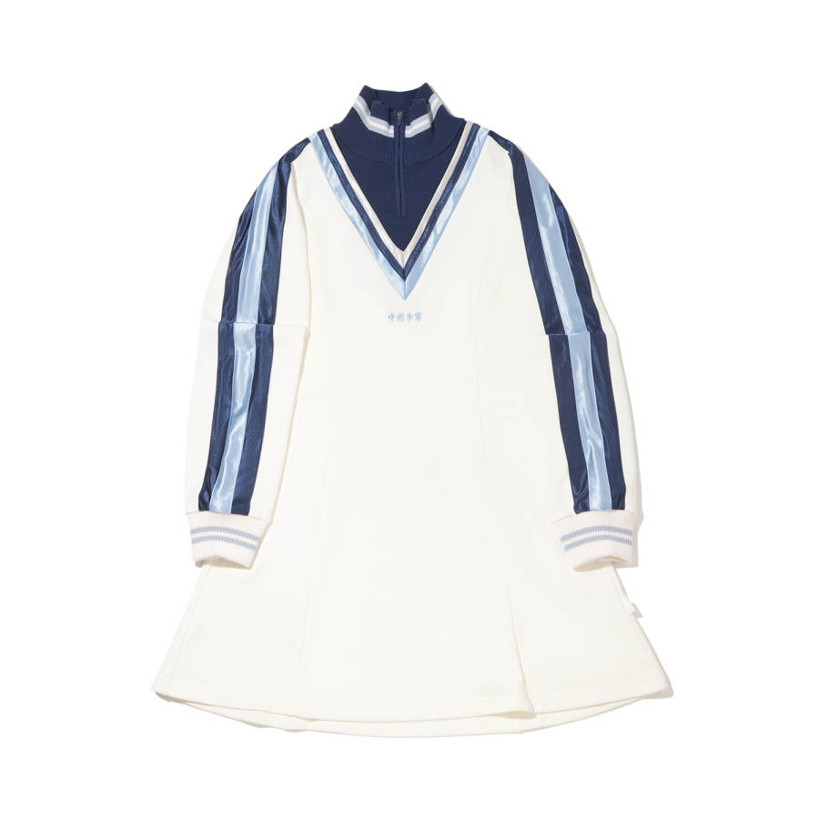 Li-Ning Li Ning Long Sleeved Dresses Women's Ivory Moderate Short