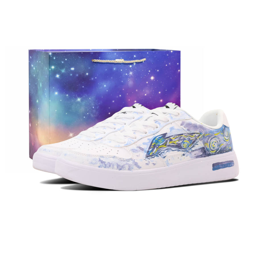 Li-Ning Li Ning Floating Boat Rebirth Synthetic Leather Lightweight And Breathable Low top Skateboard Shoes Unisex