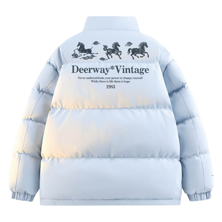 DEERWAY DEERWAY Puffer Jackets Unisex Stand Collar Moderate Padded Puffer Jacket