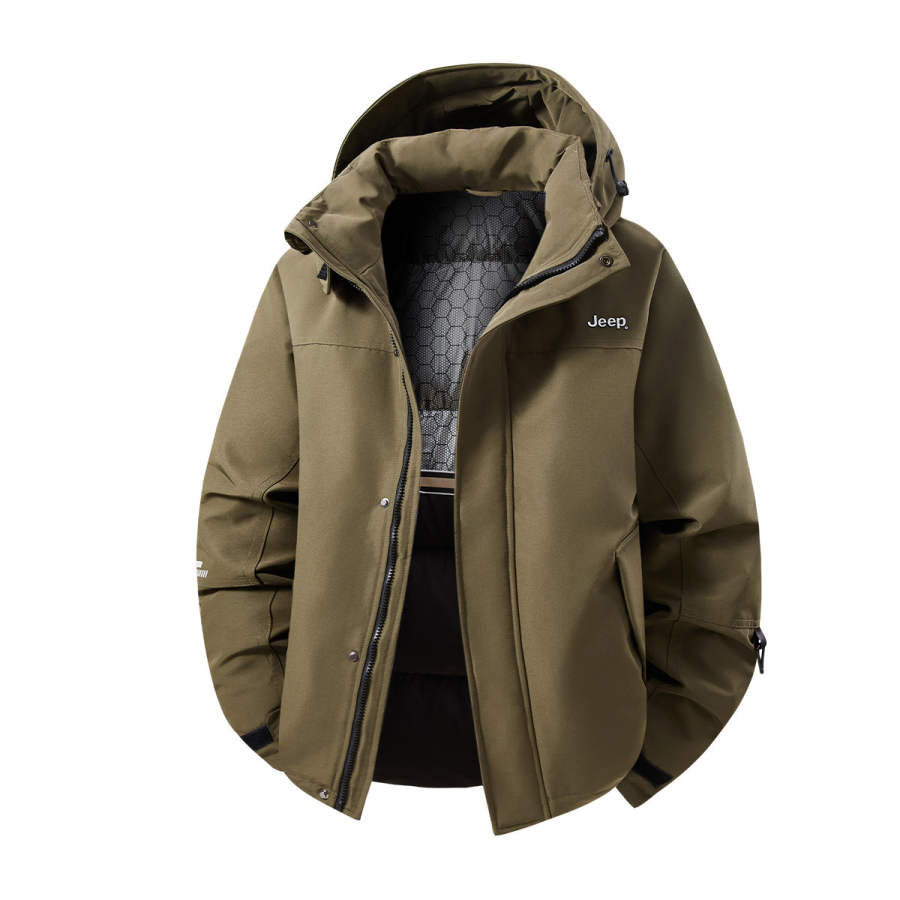 Jeep Jeep Down Jackets Unisex Hooded Thickened Down Jacket