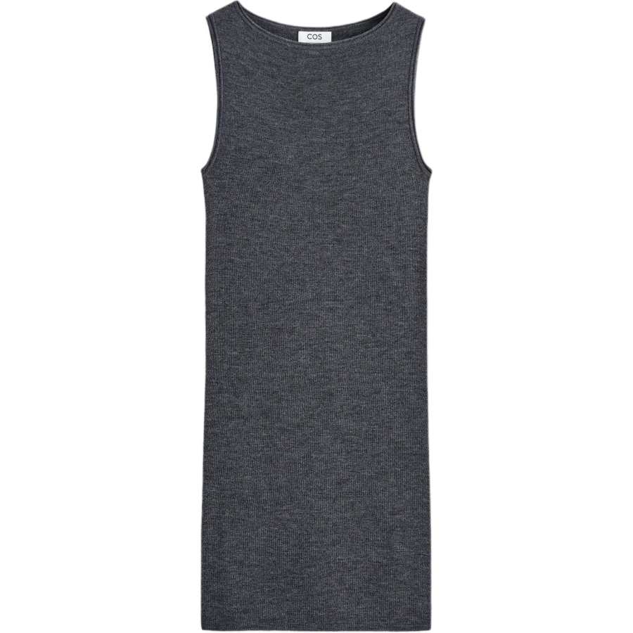 COS Sleeveless Dresses Women's Gray Crew Neck Moderate