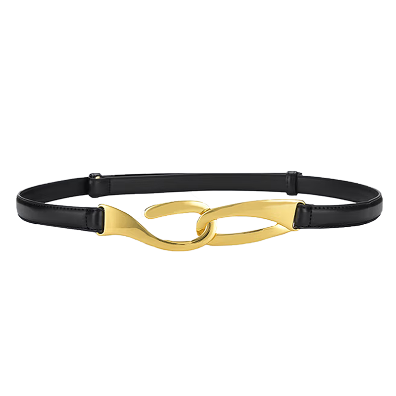 SEPTWOLVES Zinc Alloy Split Cow Leather Belts Women's 1.9cm