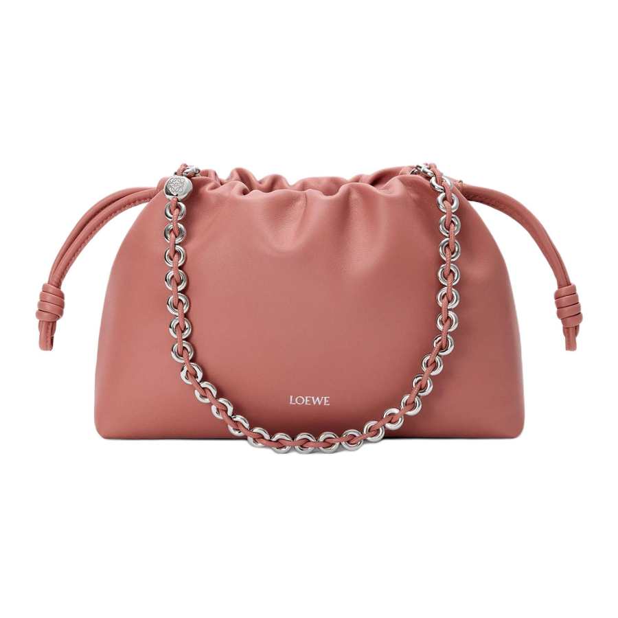 LOEWE Flamenco Sheepskin Shoulder Bag Medium Women's Rouge