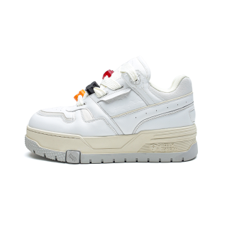 JIPOSEN Fashion Trend Low top Casual Shoes Unisex White