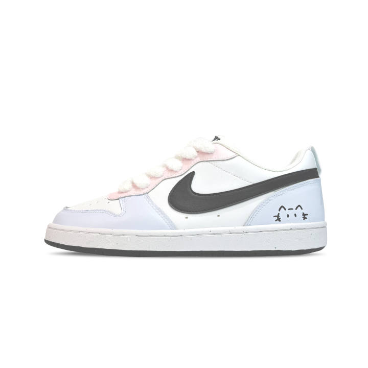 Nike Nike Court Borough Sweet Berry Cream Puff Synthetic Leather Abrasion Resistant Breathable Abrasion Resistant Breathable