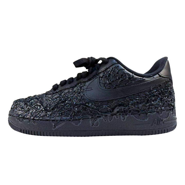 Nike Nike Air Force 1 Pu Low top Skateboard Shoes Unisex Black