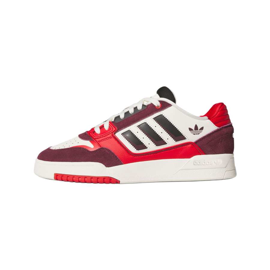 Adidas Originals Drop Step 2.0 Low top Skateboard Shoes Unisex White Red