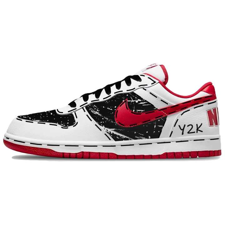 Nike Nike Big Millennium Y2K Low top Skateboard Shoes Men's Black White