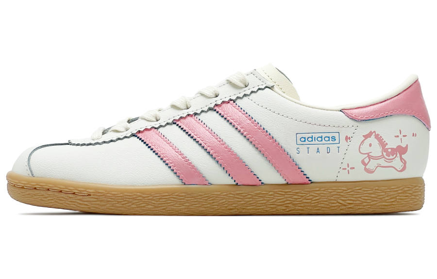 Adidas Originals Stadt German Army Trainers Unisex Pink Beige