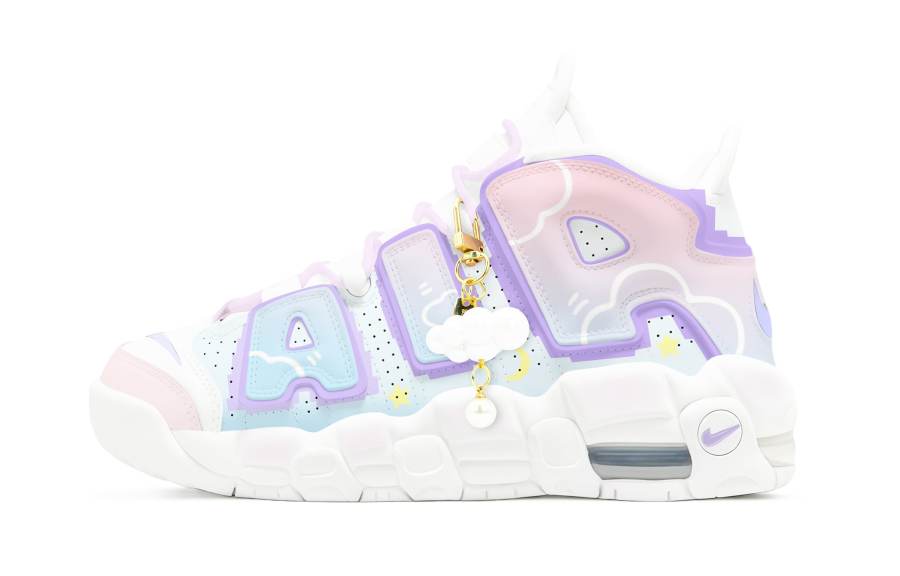 Nike Nike Air More Uptempo GS Chinese Fashion Trend Style Cushioning Abrasion Resistant Slip Resistant