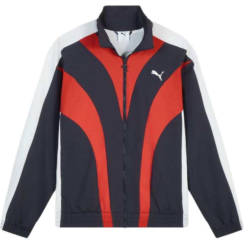 PUMA Jackets Men's Marine Blue Stand Collar Moderate Other