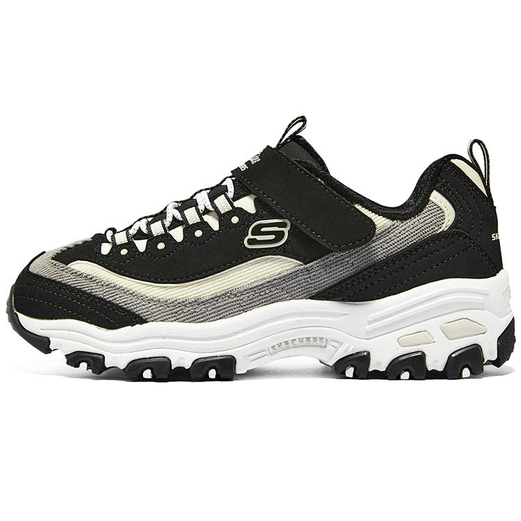 Skechers D'lites 1.0 Marathon Running Shoes 'Black Grey Beige' Women's