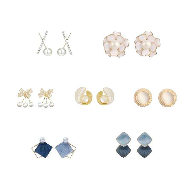 GAGA Mother Of Pearl Stud Earrings Women's