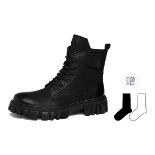 ORP Cow Split Leather Crew Combat Boots Men's Black