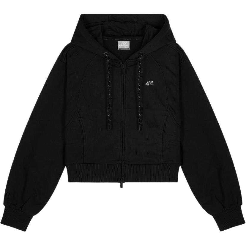 New Balance New Balance Sweatshirts Women's Black Hooded Moderate
