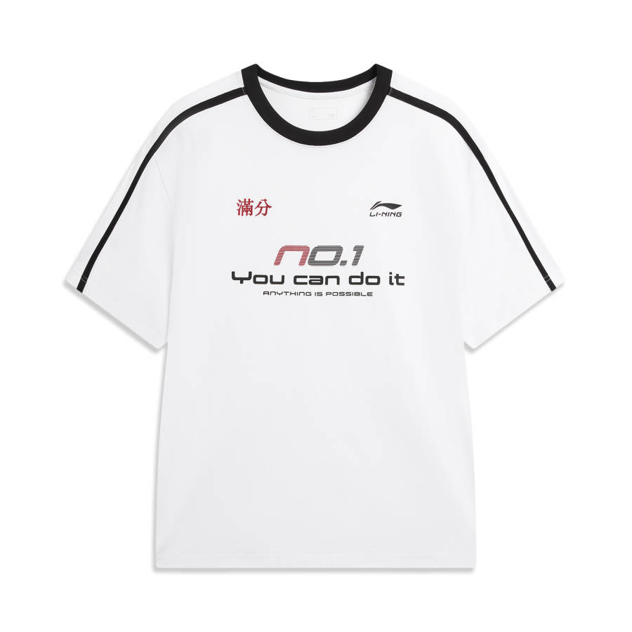 Li-Ning Li Ning Sports Life Collection T Shirt Unisex White