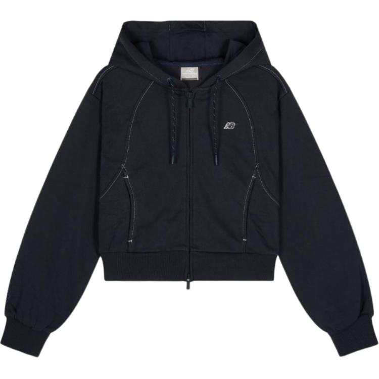 New Balance New Balance Sweatshirts Women's Dark Marine Blue Hooded Moderate