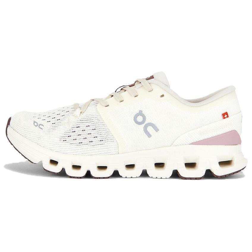 On Cloud X4 Comfortable Versatile Mesh Textile Casual Running Shoes Women's White
