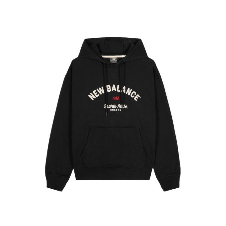 New Balance New Balance Sweatshirts Unisex Black Hooded Moderate Regular